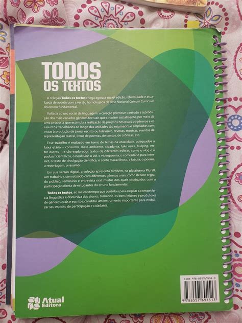 Livro Todos Os Textos Ano Livro Plurall Usado Enjoei