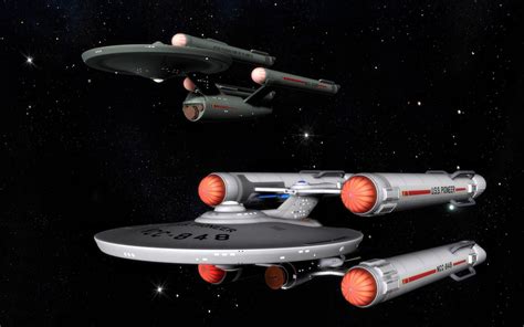 Spaceships in Star Trek HD desktop wallpaper : Widescreen : High Definition : Fullscreen