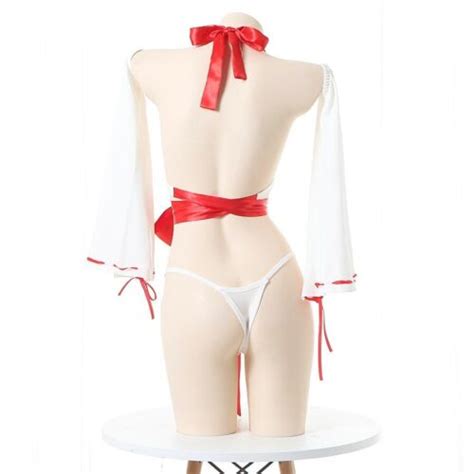 Women Anime Witch Cosplay Costumes Japanese Kimono Uniform Sexy Lingerie Set EBay