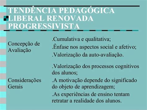 Tendências Pedagógicas Da Educação Brasileira Lib Cognitive Activities