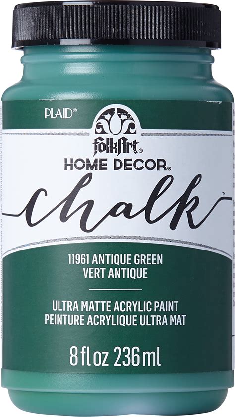 FolkArt Home Décor Chalk Acrylic Craft Paint Antique Green Ultra