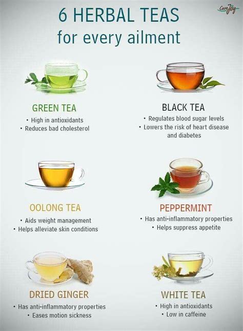 Benefits Of Herbal Teas List