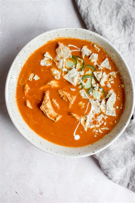 Creamy Chicken Tortilla Soup Gluten Free Whole 30 Dairy Free