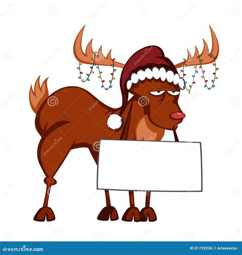 Funny Reindeer Vector Stock Vector Illustration Of Look 81729236