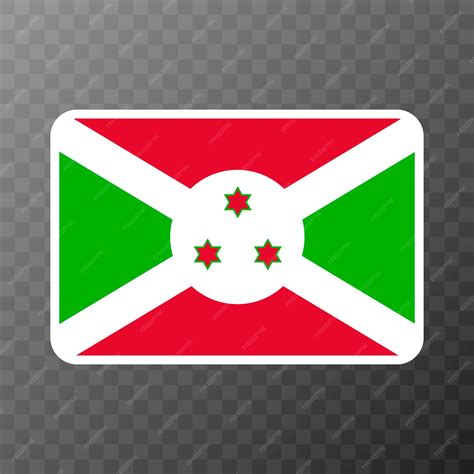 Premium Vector | Burundi flag official colors and proportion vector ...