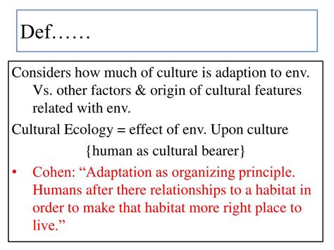 PPT - Cultural Ecology PowerPoint Presentation, free download - ID:2331859