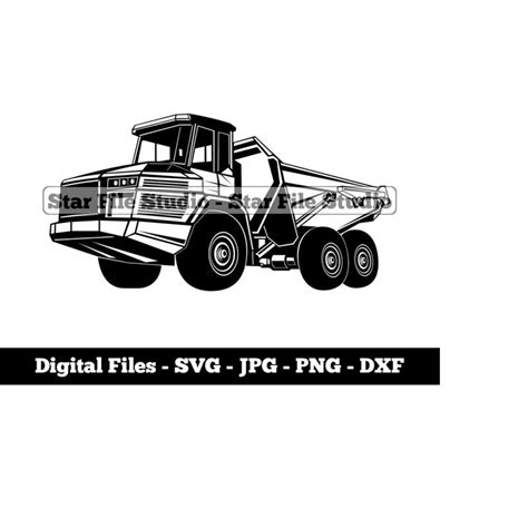 Articulated Dump Truck Svg Dump Truck Svg Heavy Equipment Inspire