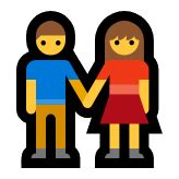 Man And Woman Holding Hands Emoji Meaning And Examples Fastemoji