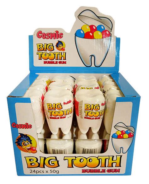 Cosmic Big Tooth Bubble Gum Buy At The Professors Online Lolly Shop