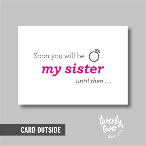 Sister In Law Bridesmaid Proposal Will You Be My Bridesmaid Etsy