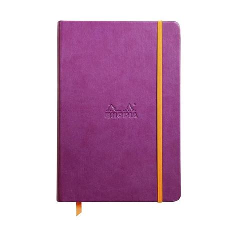 Rhodiarama Hardcover Notebook A5 Blank Purple The Warehouse