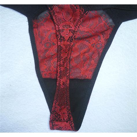 Lingerie Autre Marque Tanga Victoria S Secret Nylon Rouge Ref 11793 Joli Closet