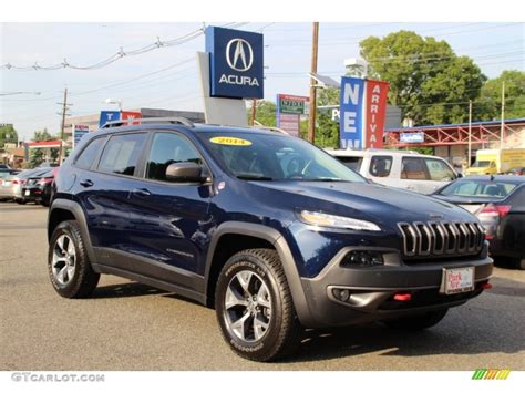 2014 True Blue Pearl Jeep Cherokee Trailhawk 4x4 104230180 Photo 18