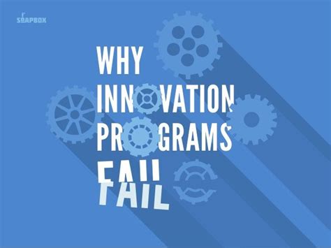 Why Innovation Programs Fail Innovation Fails Agile