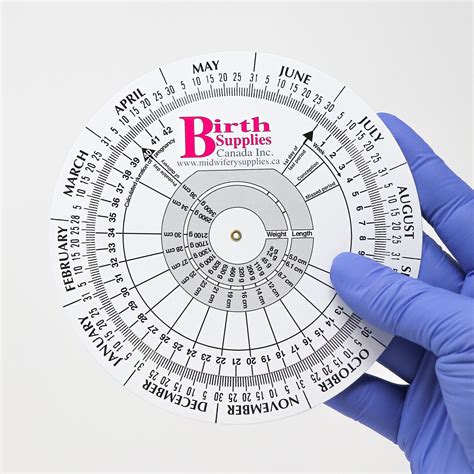Pregnancy Gestation Wheel 5 Bsc Consumers Choice Medical