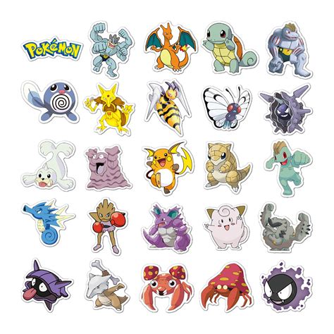 100pcs Set Pvc Graffiti Sticker Art Pegatinas Pokemon Etsy