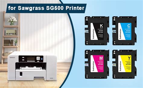 KSUMEI SG500 SG1000 Upgraded Chip Sublimation Ink Cartridge Compatible