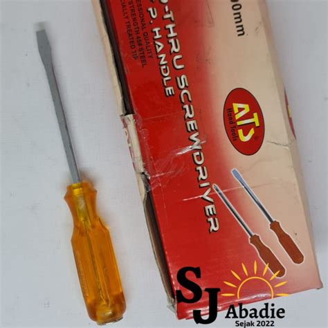 Jual Obeng Model Tembus Gagang Plastik ATS Go Thru Screwdriver 3 10