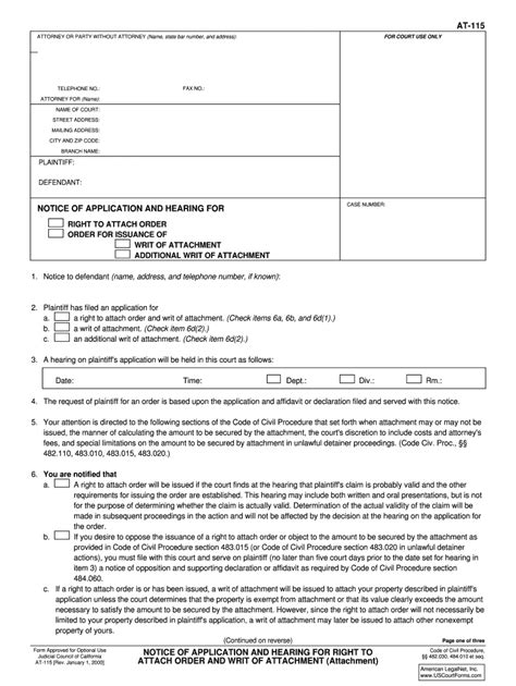 Fillable Online Alpine Courts Ca At Notice Of Application And