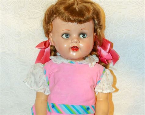 1950s Ideal Saucy Walker Doll With Flirty Eyes Hard Plastic 22 Walker