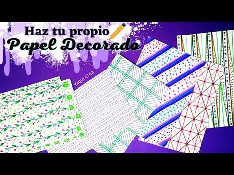 Haz Tu Propio PAPEL DECORADO Con Plumones O Marcadores 7 IDEAS