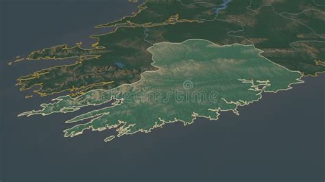 Cork Ireland Extruded With Capital Relief Stock Illustration