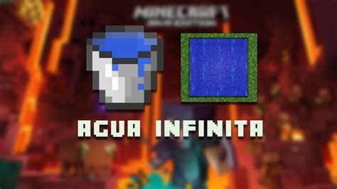 Cómo crear agua infinita en Minecraft