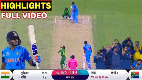 India Vs South Africa Full Match Highlights Ind Vs Sa T20 World Cup