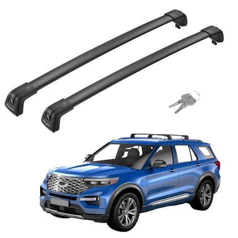 Snapklik BougeRV Lockable Roof Rack Cross Bars Compatible