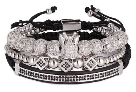 Pulsera Krasha Triple De Corona Para Hombre Pliebgk