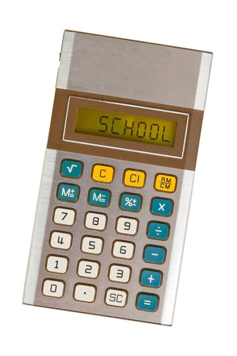 Old Calculator School Stock Image Image Of Calculate 52683455