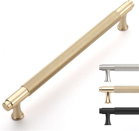 Build Pack Knurled Cabinet Pulls Inch Brushed Gold Kitchen