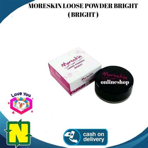 Cod Bedak Tabur Moreskin Loose Powder Bright Bedak Nasa Bedak