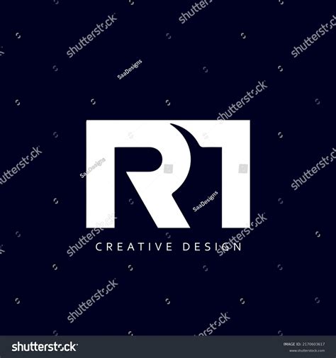 Letter Rm Logo Design Using Letter R And M Rm Royalty Free Stock