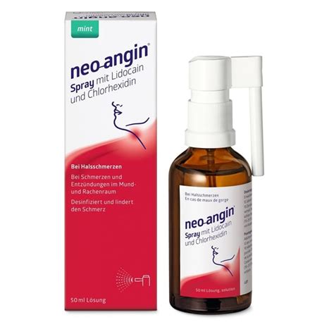 NEO ANGIN Spray Mit Lidocain Und Chlorhexidin 50 Ml Sun Store Apotheke