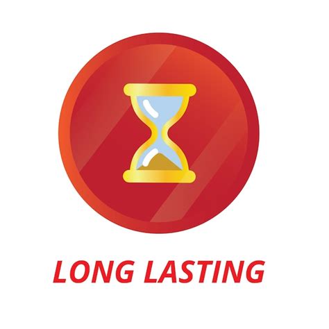 Premium Vector Long Lasting Icon Vector