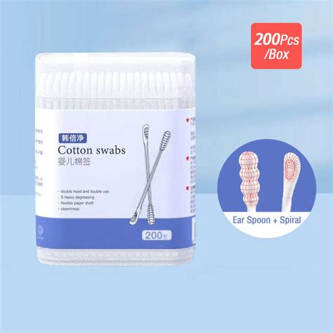 Two Headed Cotton Swabs Swab Cleaning Sticks Soft Cotton Buds For