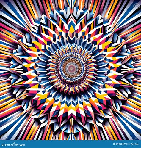 Mind-bending Optical Illusion Artwork. Beautiful Illustration Picture
