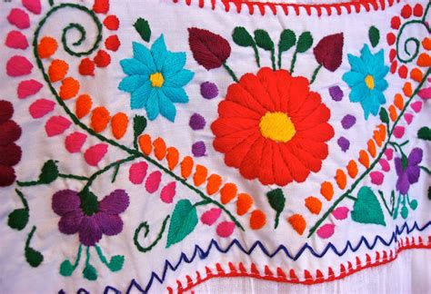 Mexican Embroidery Como Hacer Bordado Mexicano Bordado Mexicano