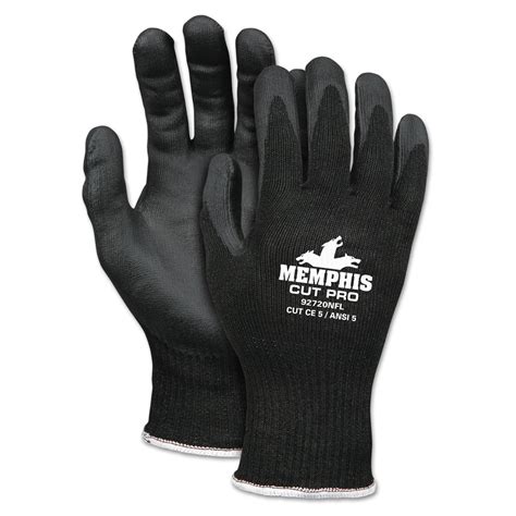 Mcr Safety Cut Pro 92720nf Gloves Large Black Hppenitrile Foam