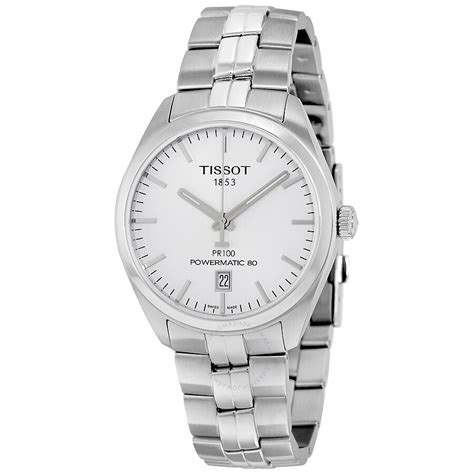 Tissot Pr 100 Automatic Silver Dial Mens Watch T1014071103100 Pr