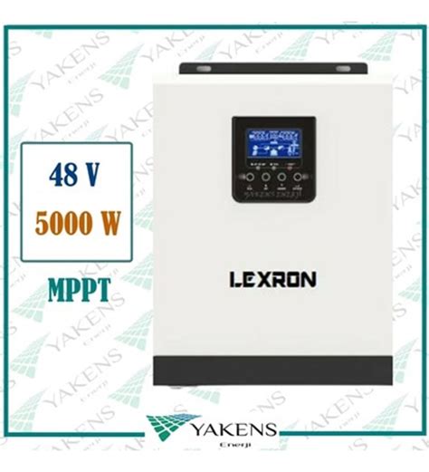 5000W 48V Tam Sinüs Akıllı İnverter 60A MPPT Şarjlı Lexron