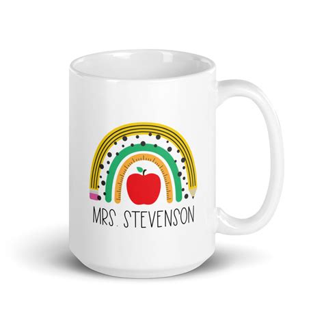 Teacher Mug Personalized Teacher Gift Teacher Cup Teacher - Etsy