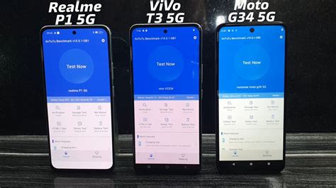 Realme P2 5G ViVo T3 5G MoTo G34 5G AnTuTu Benchmark Scores YouTube