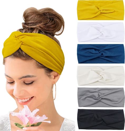 Kavya Wide Hair Bands For Women Boho Headbands For Women S Hair Elastic