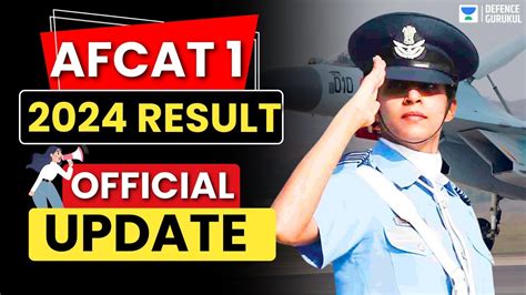 AFCAT 1 2024 Official Result Out AFSB Date Selection कस कर