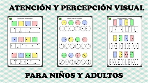 Fichas De Atención Y Percepción Visual Para Niños Y Adultos Orientacion Andujar