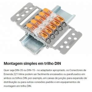 Conector Emenda Reta Wago Eletrosul Materiais Elétricos