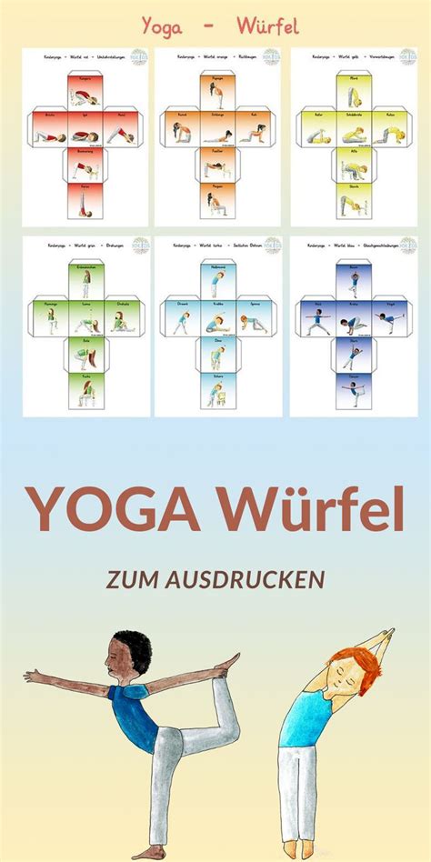 Yoga Würfel Zum Ausdrucken Für Mehr Yoga Mit Kindern Yoga Für Kinder