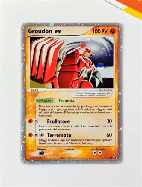 Pokemon Groudon Ex Nintendo Black Star Promo Italiano Holo Eur